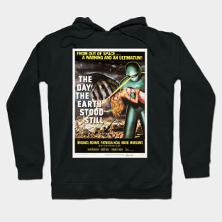 THE DAY THE EARTH STOOD STILL Hollywood Cult Sci Fi Vintage Movie Posters. Hoodie